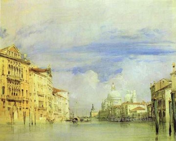 Venecia clásica Painting - El Gran Canal Paisaje marino romántico Richard Parkes Bonington Venecia
